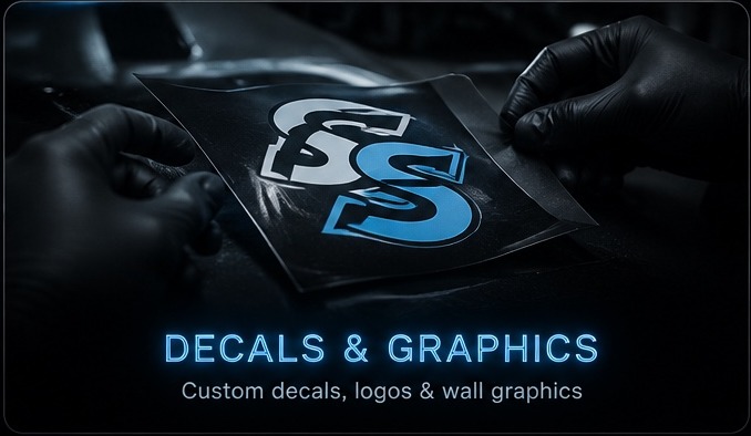 Decals & Graphics — custom decals, logos and wall graphics