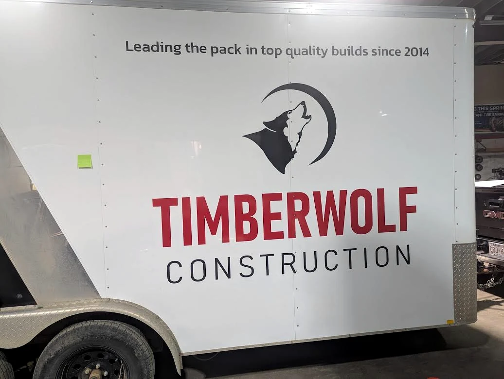 Timberwolf Construction trailer graphics